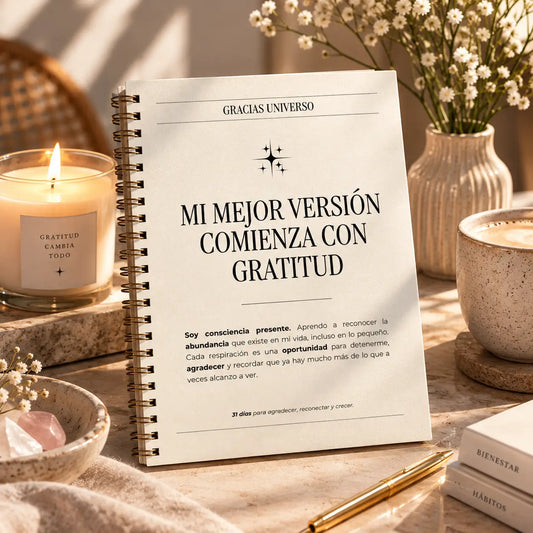 Diario: Mi Mejor Versión comienza con Gratitud